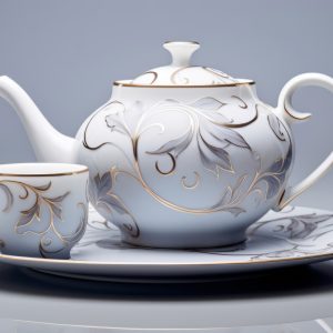 Alternative view of Ấm chén hoa văn